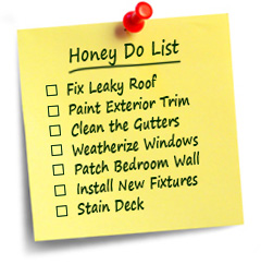 Honey-do list