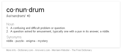 Conundrum definition