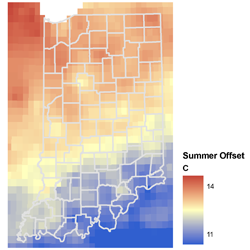 July Temperature Offset