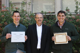 Dr. Vyn and Award Winning Graduate Students, 2009